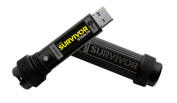 Corsair Survivor Stealth - 32 Go - Clé USB Corsair sur
