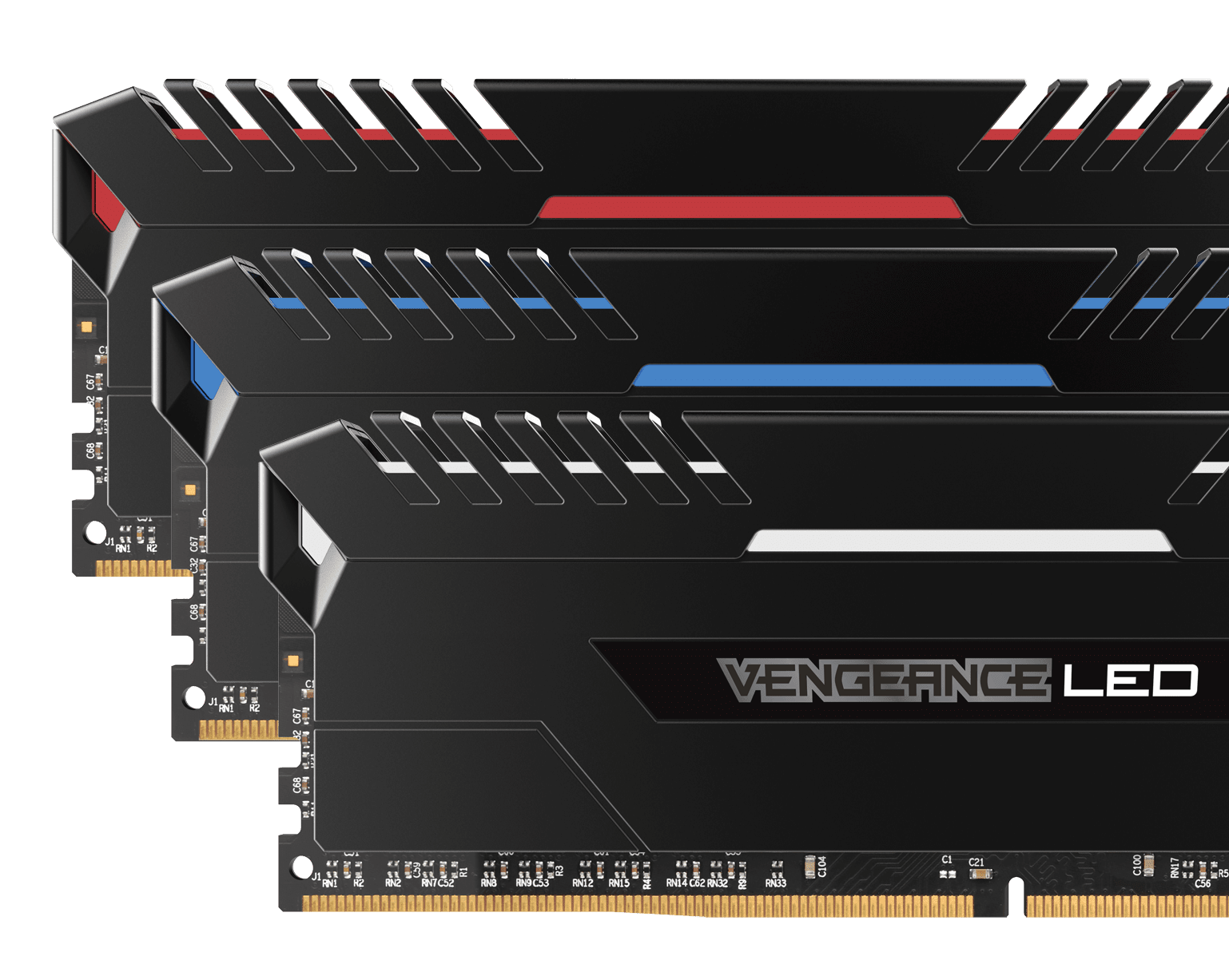 VENGEANCE® LED 32GB (2 X 16GB) DDR4 DRAM 3000MHz C15 Memory Kit - Blue LED