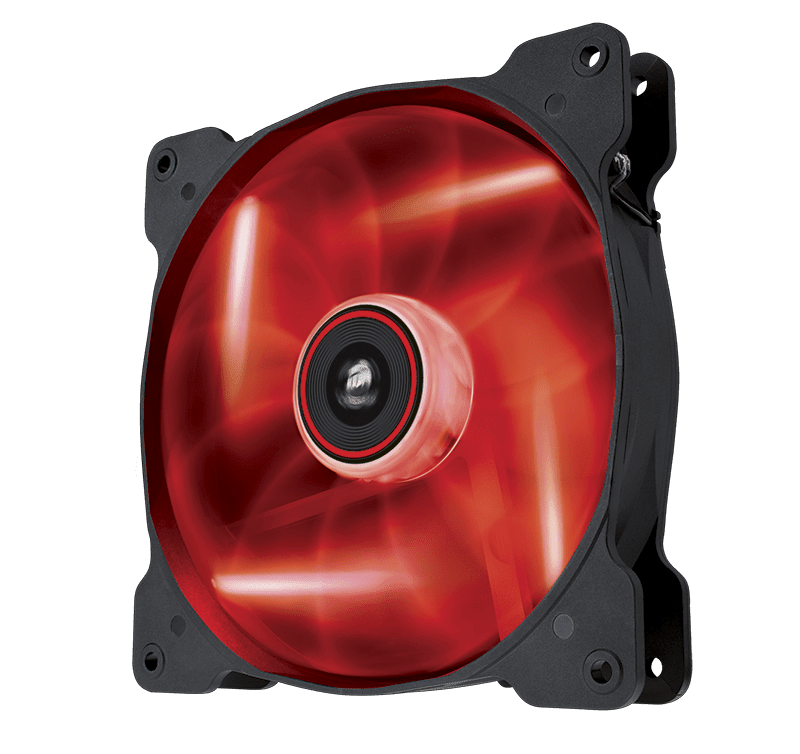 Air Series™ AF140 LED Red Quiet Edition High Airflow 140mm Fan
