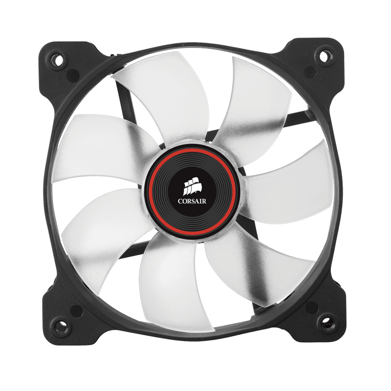 Corsair Air Series SP120 Red LED Case Fan – High Static Pressure 120mm – 3-Pin