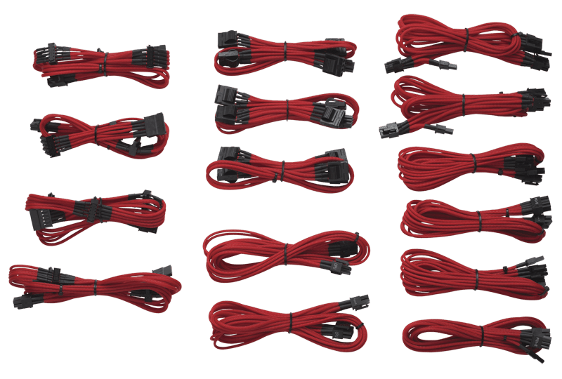 Læsbarhed indelukke Årligt Professional Individually sleeved DC Cable Kit, Type 3 (Generation 2), RED
