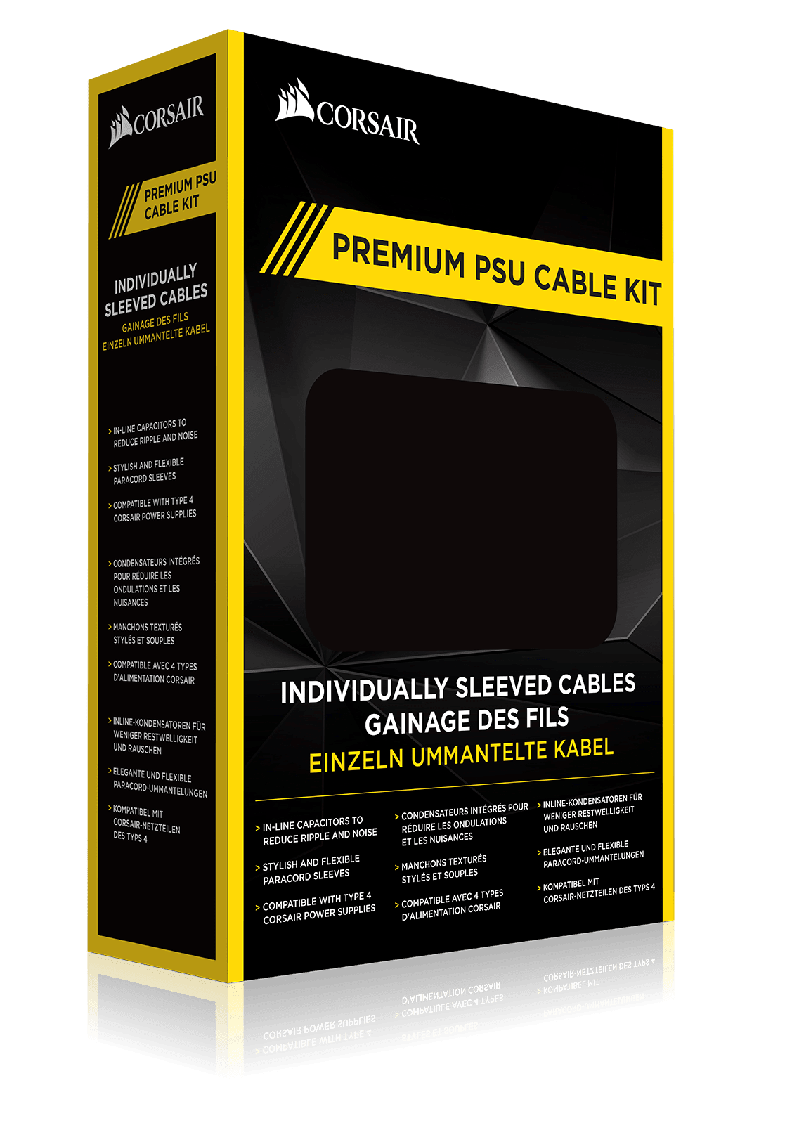 Kemi arabisk Terminologi Premium Individually Sleeved PSU Cable Kit Starter Package, Type 4  (Generation 3) - Black