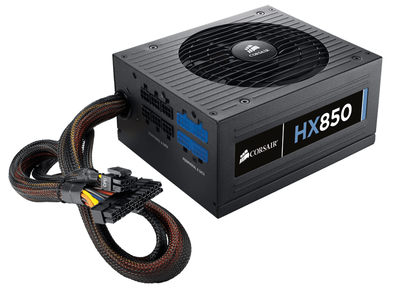 HX Series™ HX850 Power Supply — 850 Watt 80 PLUS® Gold Certified