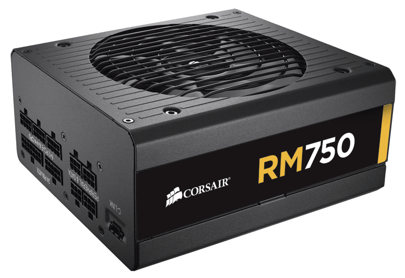 RM Series™ RM750 — 750 Watt 80 PLUS® Gold Certified Fully Modular PSU