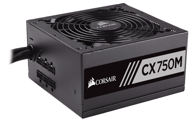 CX Series™ CX750M — 750 Watt 80 PLUS® Bronze Certified Modular ATX PSU