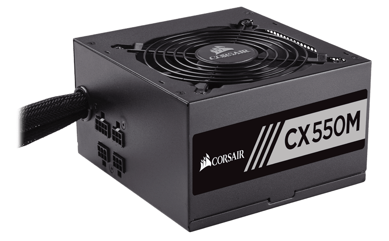 CX Series™ CX550M — 550 Watt 80 PLUS® Bronze Certified Modular ATX PSU