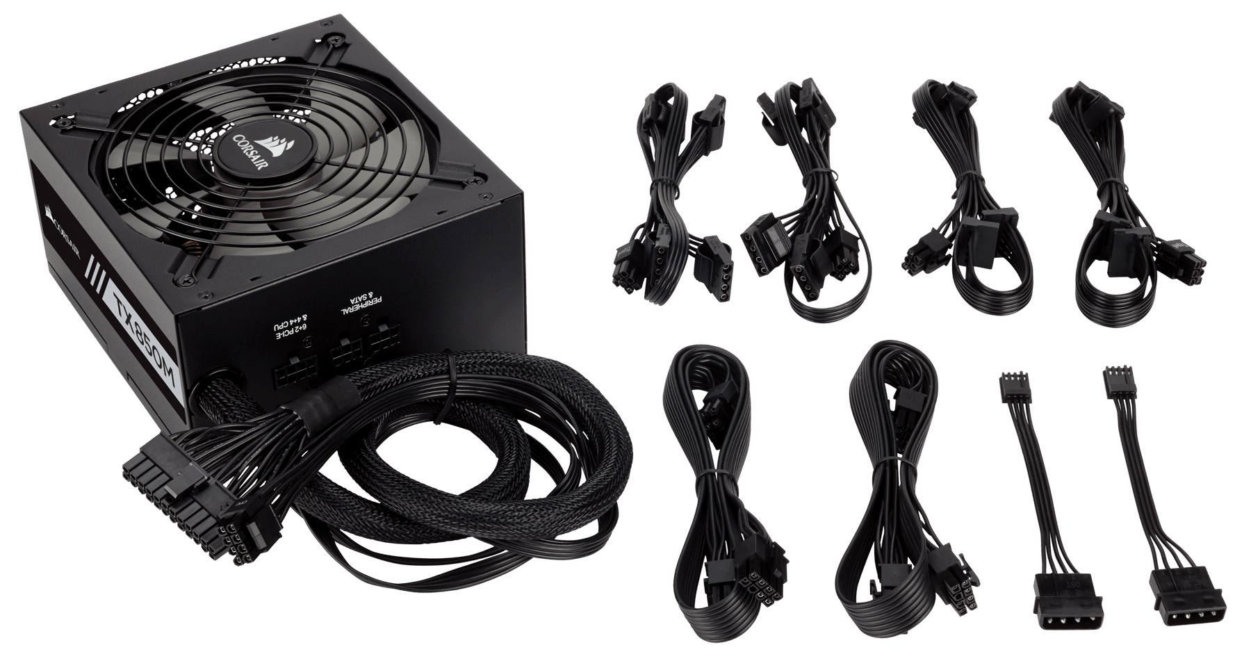 TX-M Series™ TX850M — 850 Watt 80 Plus® Gold Certified PSU (KR)