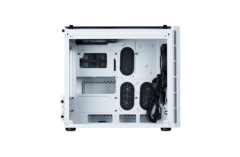 Crystal Series 280X Tempered Glass Micro ATX Case — White