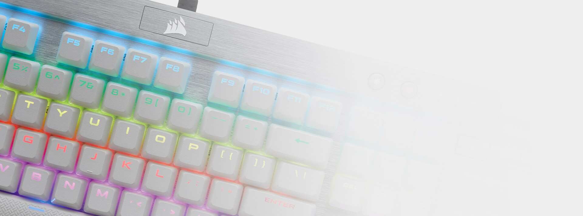 White Silver Corsair K70 RGB MK.2 SE sold Rapid Fire Mechanical Gaming Keyboard