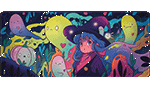 Animation showcasing every variation of the artist series mousepad