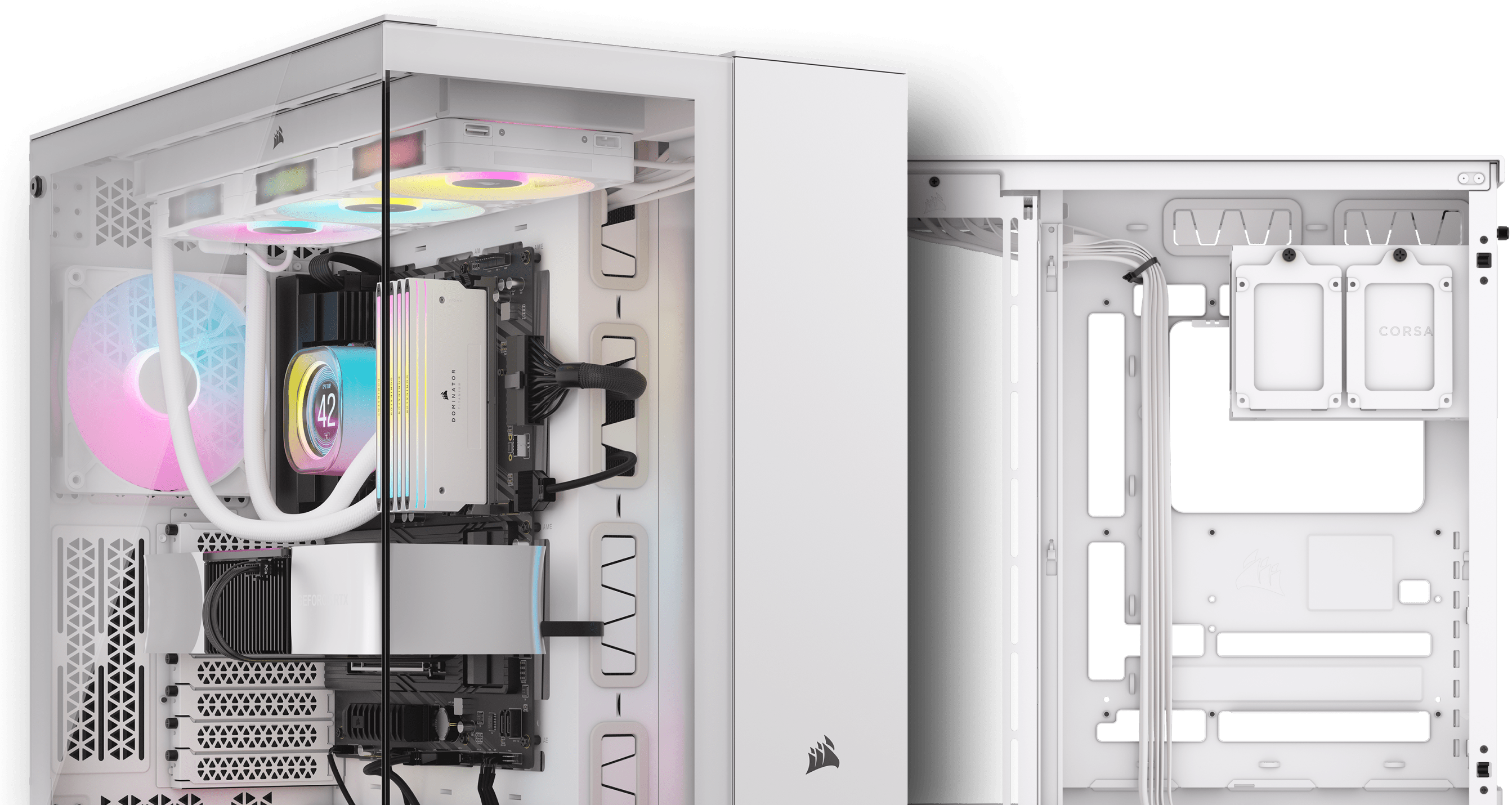 6500X Mid Tower Dual Chamber PC Case White 55 OFF