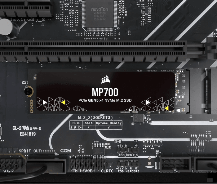 Corsair teases MP700 PCIe Gen5 x4 NVMe SSDs with up to 10 GB/s sequential  read speed 