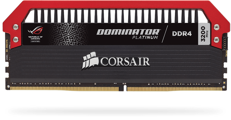 DOMINATOR® PLATINUM RGB 16GB (2 x 8GB) DDR4 DRAM 3200MHz C16 