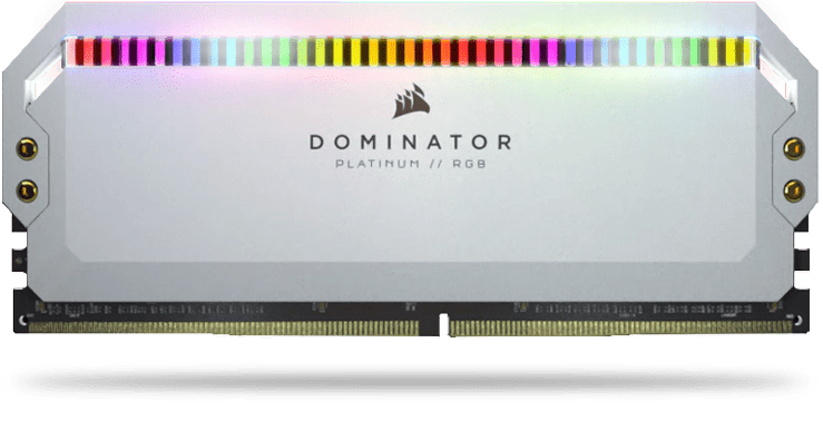 Mémoire RAM Corsair Dominator Platinum RGB CMT32GX4M2E3200C16W 32Go (2x16Go)  DDR4 3200MHz C16 Blanc - Mémoire RAM - Achat & prix