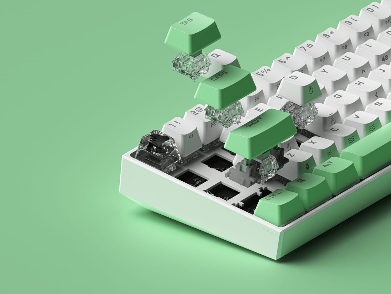 K65 RGB MINI 60% Mechanical Gaming Keyboard — CHERRY MX SPEED