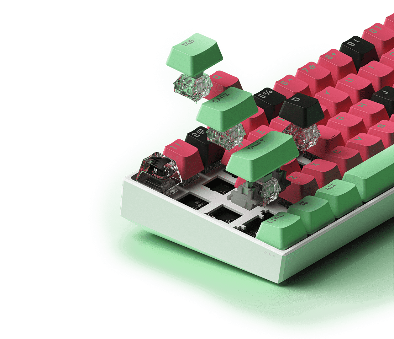 K65 RGB MINI 60% Mechanical Gaming Keyboard — CHERRY MX SPEED