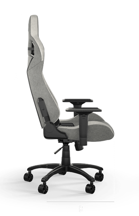 Silla Gamer Profesional Corsair T3 Rush, Grey/White