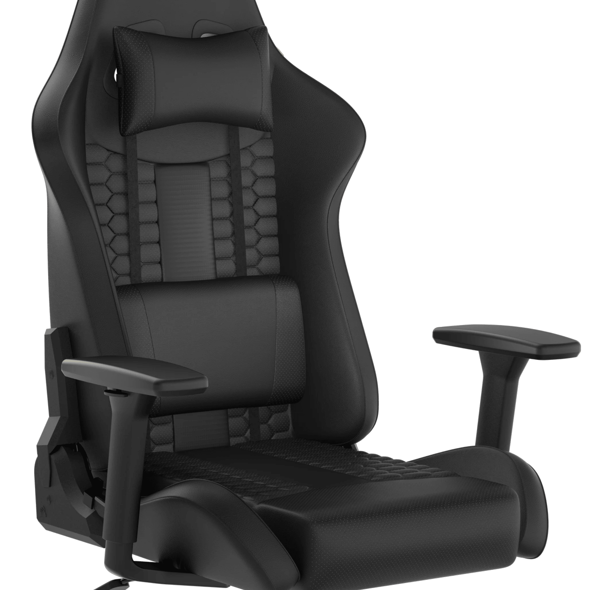 TC100 RELAXED Gaming Chair Black/Black - Leatherette