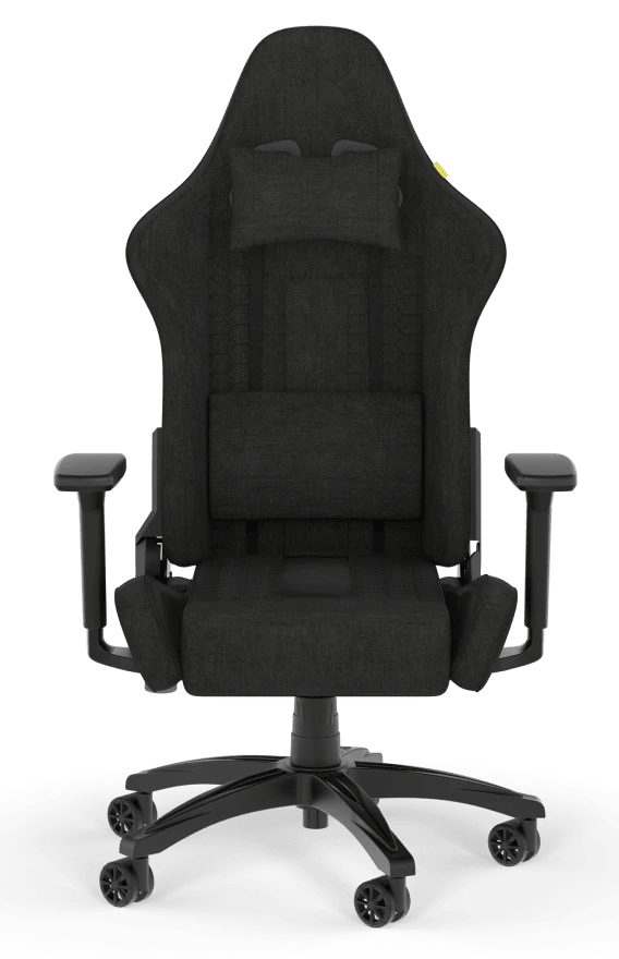 TC100 RELAXED Leatherette Gaming Chair - Black/Black