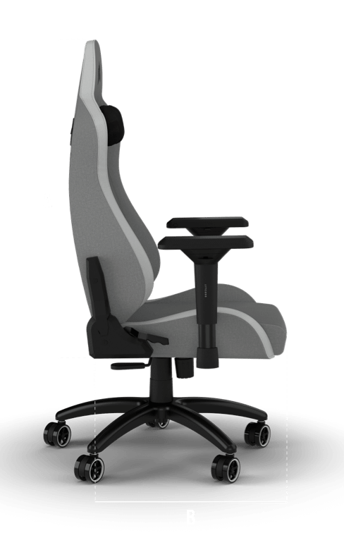 TC200 Chair Light Grey/White – Gaming Soft – Fabric