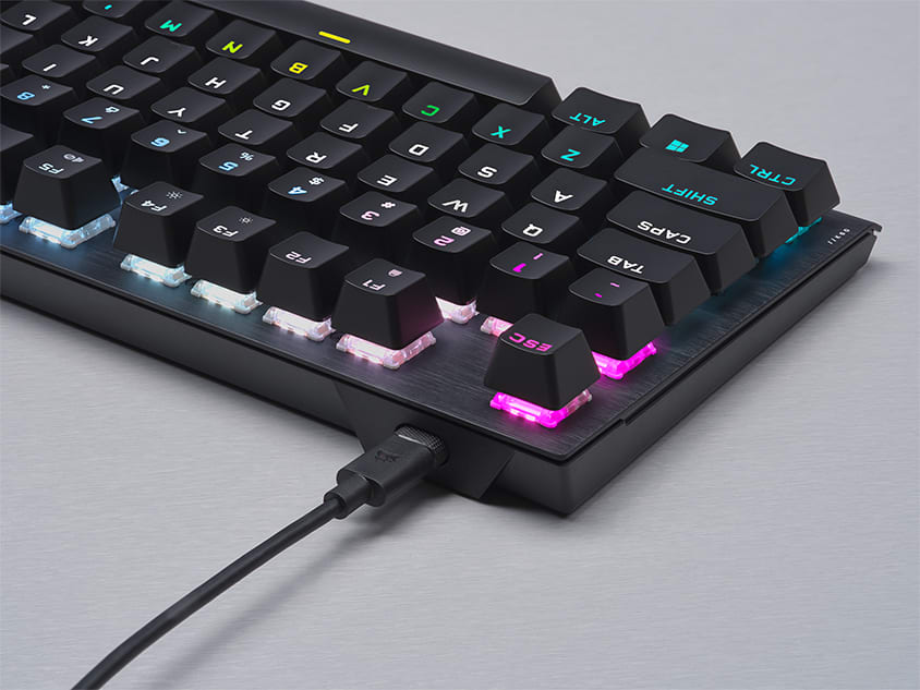 K60 PRO TKL RGB Tenkeyless Optical-Mechanical Gaming Keyboard — CORSAIR OPX  Switch — (AR)