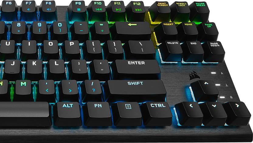 K60 PRO TKL RGB Tenkeyless Optical-Mechanical Gaming Keyboard — CORSAIR OPX  Switch — (AR)