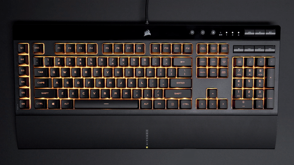 Corsair K55 RGB Pro Gaming Keyboard - Dynamic RGB Backlighting, Six Macro  Keys with Elgato Stream Deck Software Integration 