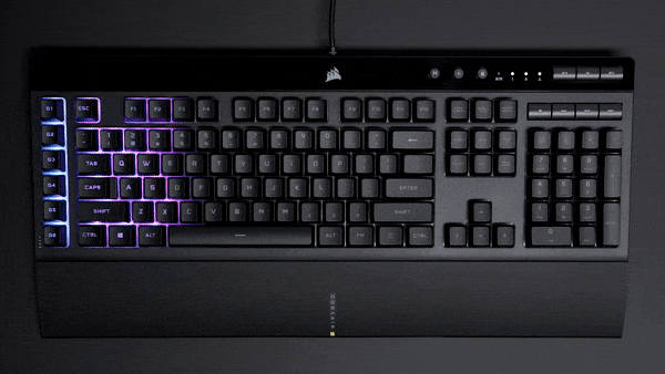 Corsair K55 RGB Pro Gaming Keyboard - Dynamic RGB Backlighting