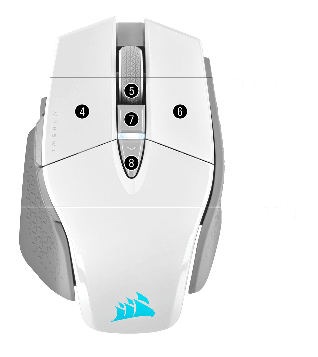 dækning Sydøst dommer M65 RGB ULTRA WIRELESS Tunable FPS Gaming Mouse