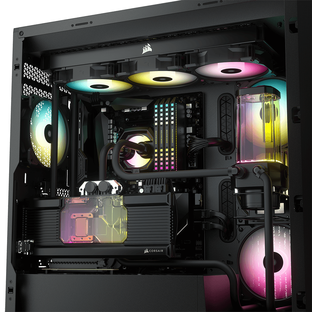 iCUE SP120 RGB ELITE Performance 120mm White PWM Fan — Triple Pack with  Lighting Node CORE