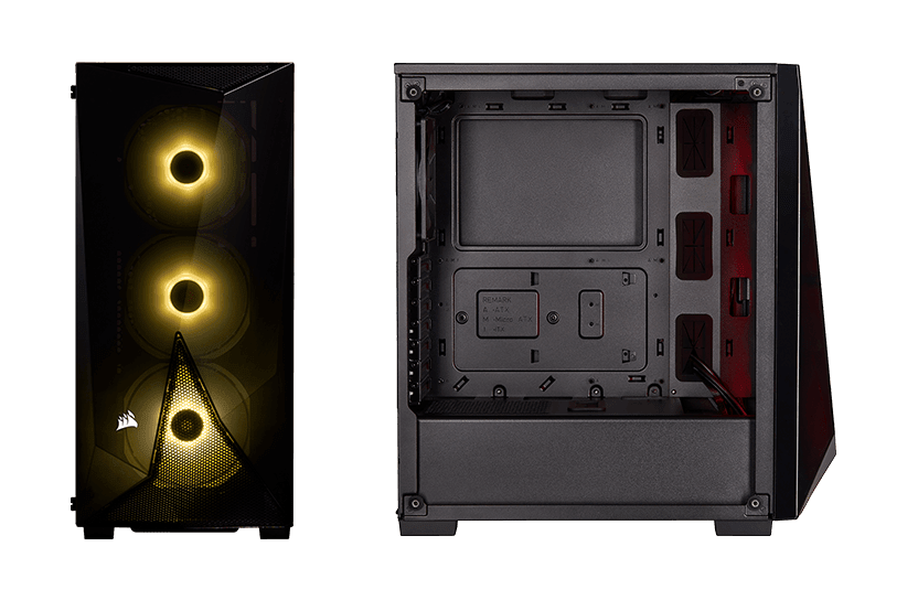 ingeniørarbejde ydre cache Carbide Series SPEC-DELTA RGB Tempered Glass Mid-Tower ATX Gaming Case —  Black