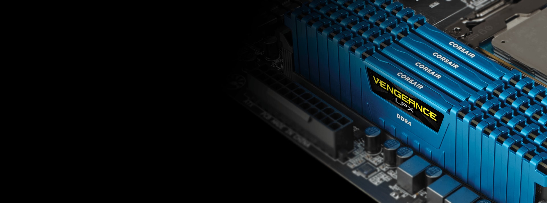 VENGEANCE® LPX 16GB (4 x 4GB) DDR4 DRAM 2400MHz C14 Memory Kit - Blue