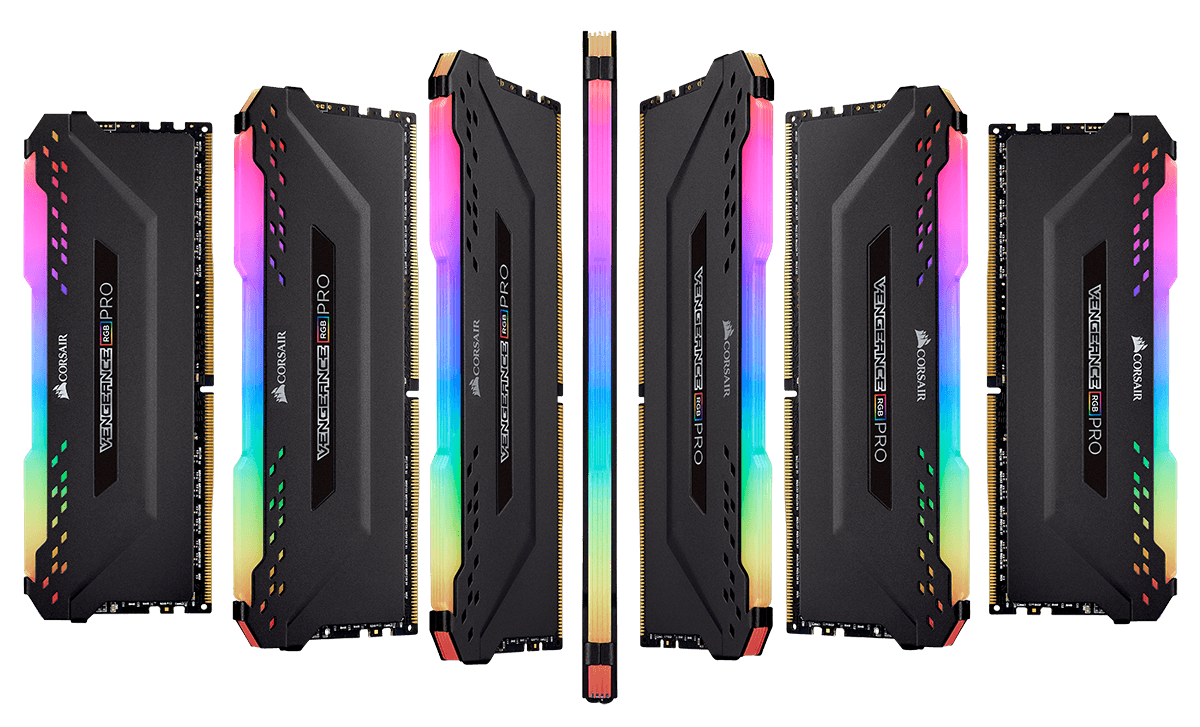 VENGEANCE® RGB 16GB x 8GB) DDR4 3200MHz C16 Memory — Black