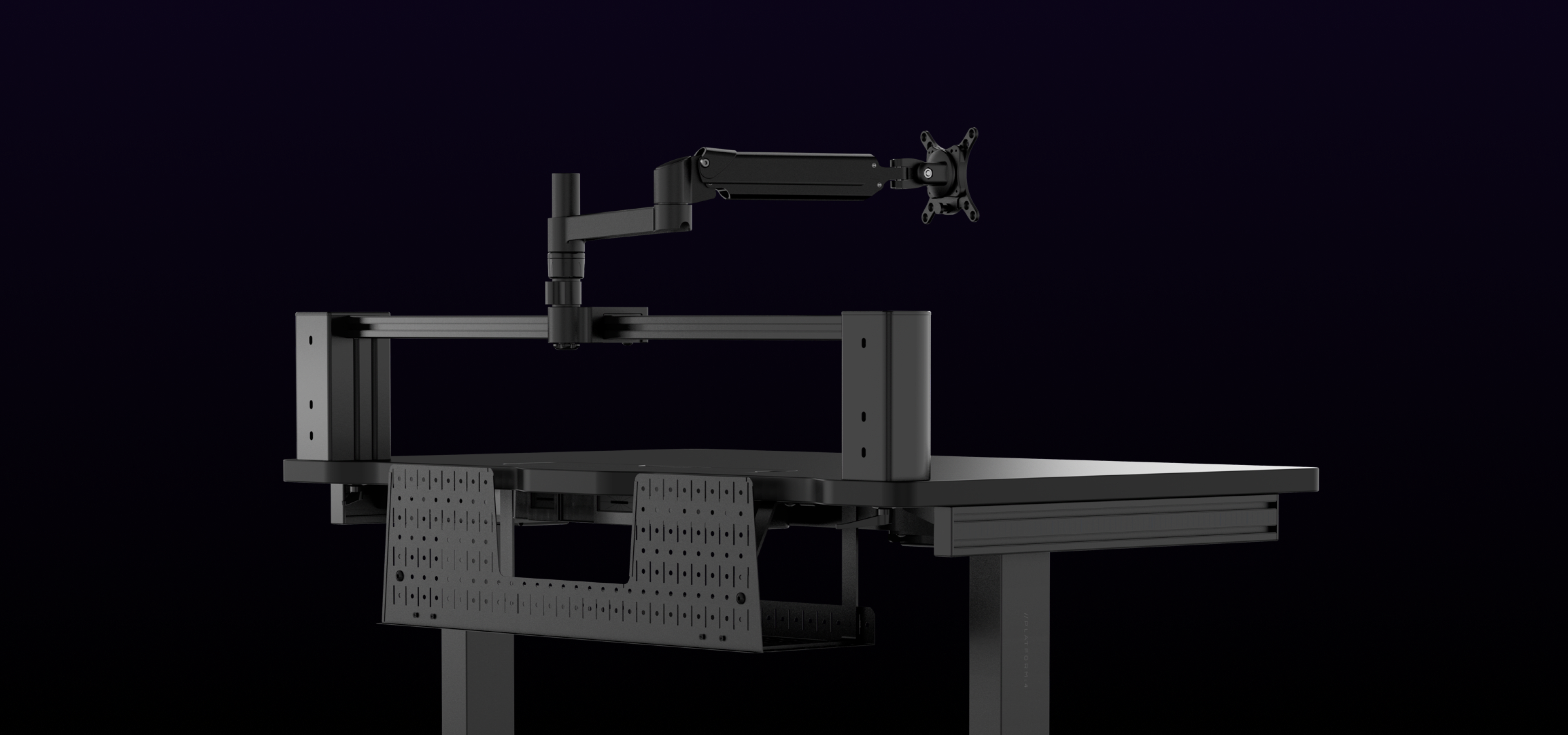 블랙 Desk Fixed의 후면 모습
