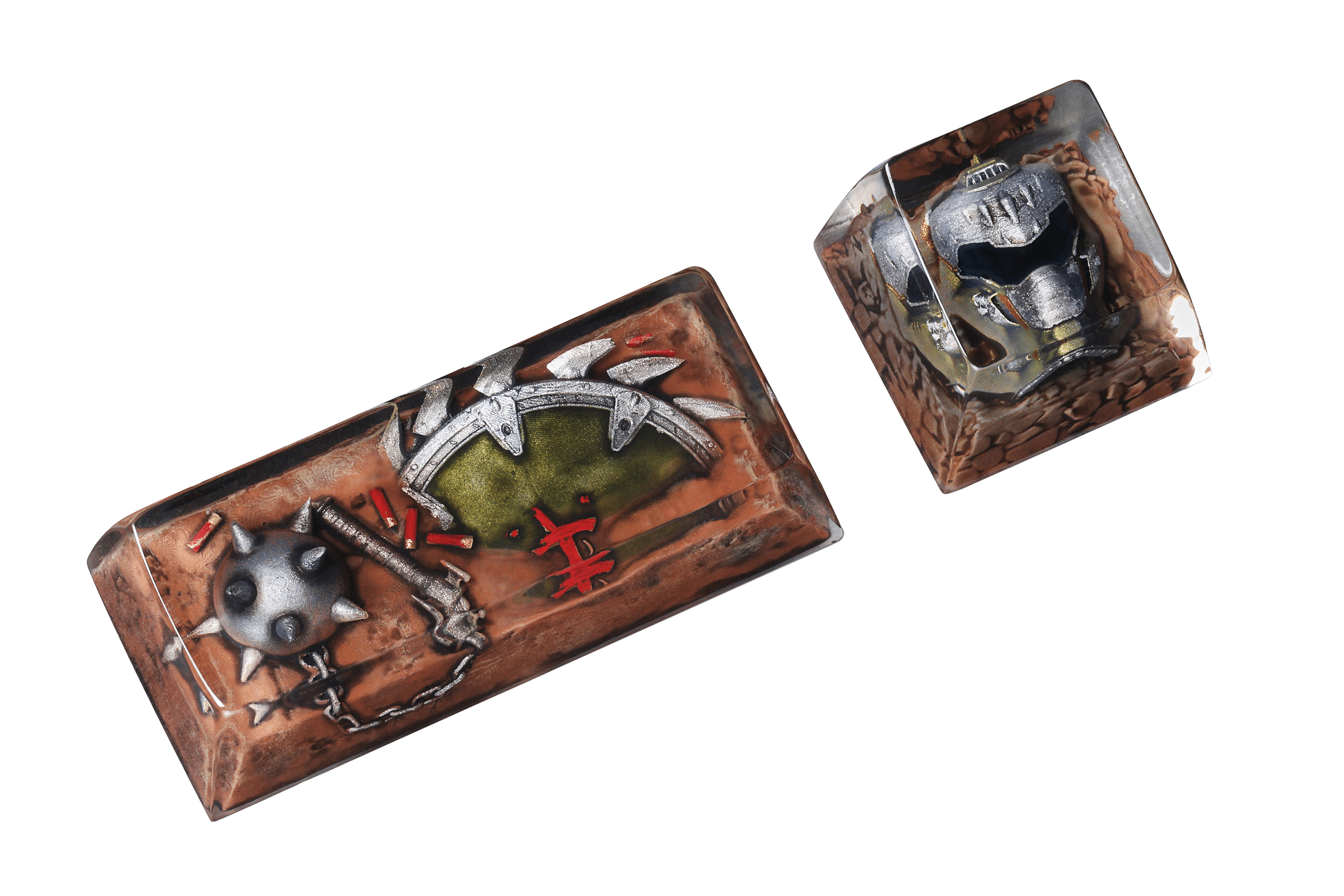 Drop x Doom: The Dark Ages Artisan Keycaps