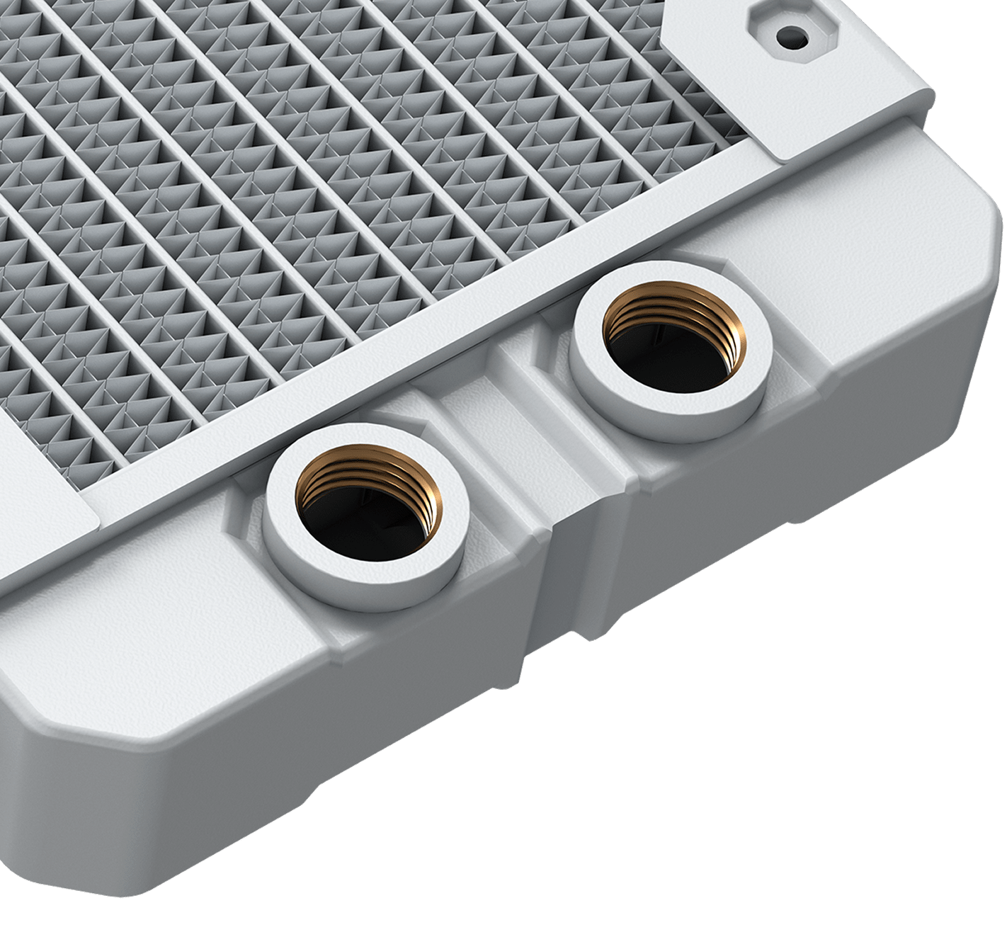 Central Inlet Radiator Hydro X Series XR5 240 V2 Custom Cooling Radiator - White
