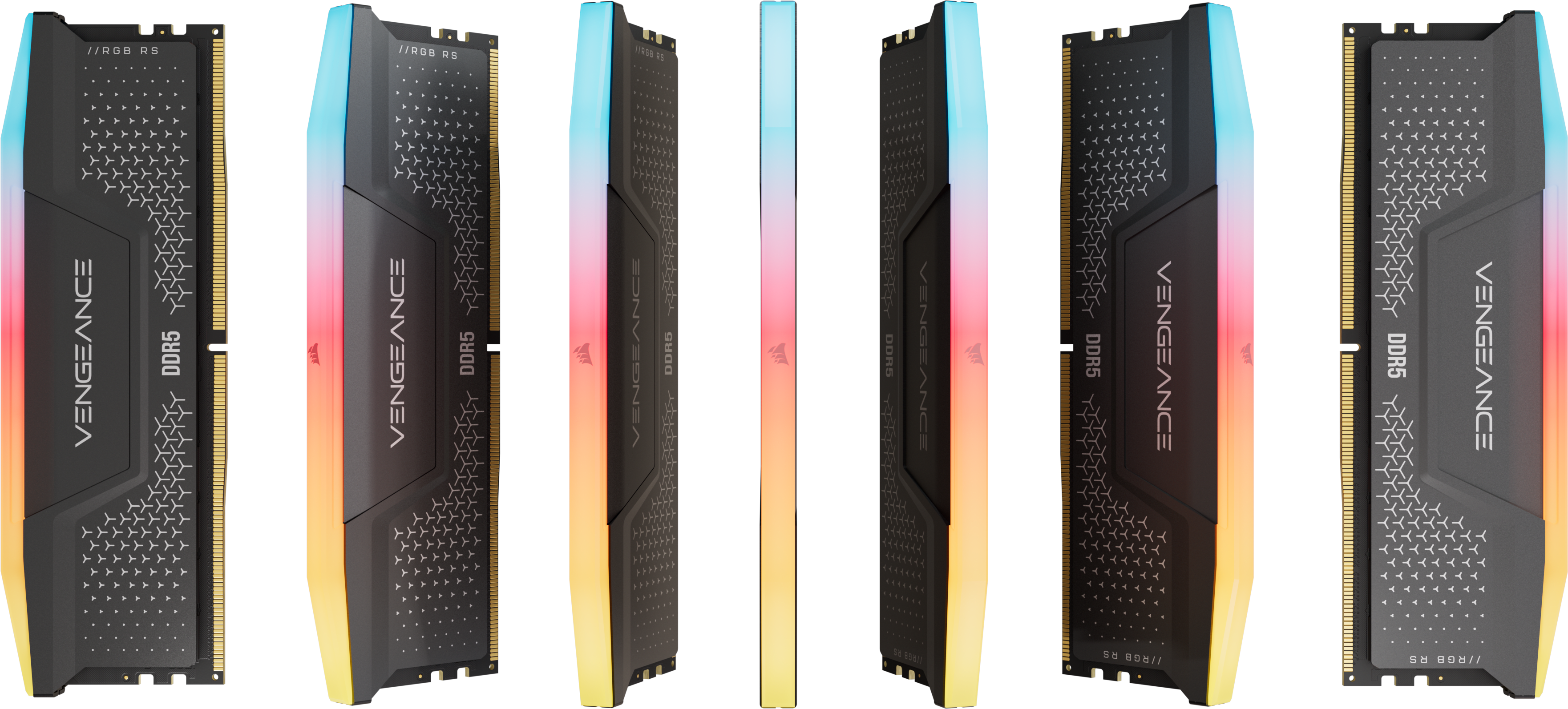 VENGEANCE RGB RS 64GB (2x32GB) DDR5 DRAM 6000MT/S CL40 Memory Kit — GREY