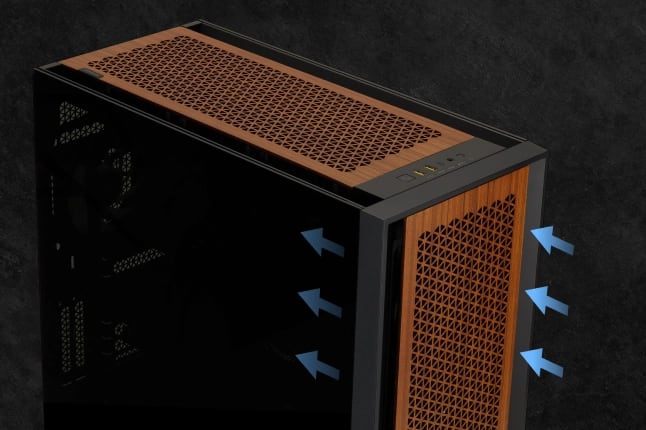 5000 Series Wooden PC Case Panel - Sapele