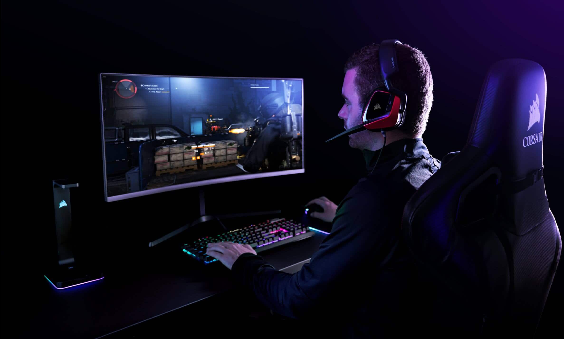 VOID ELITE SURROUND Premium Gaming Headset with 7.1 Surround Sound — Carbon