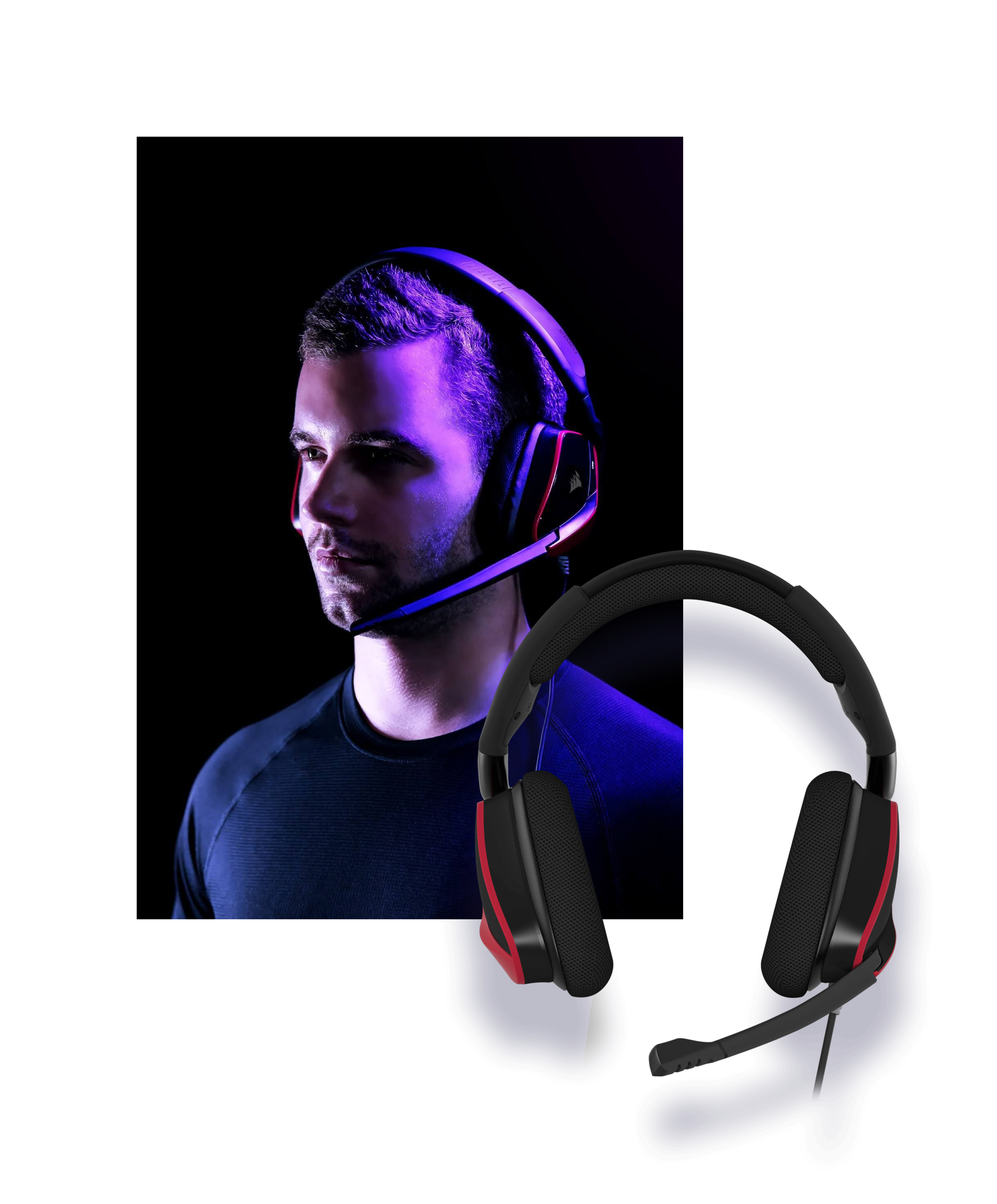 Corsair VOID RGB ELITE Auriculares inalámbricos premium para juegos con  sonido envolvente 7.1 (bl