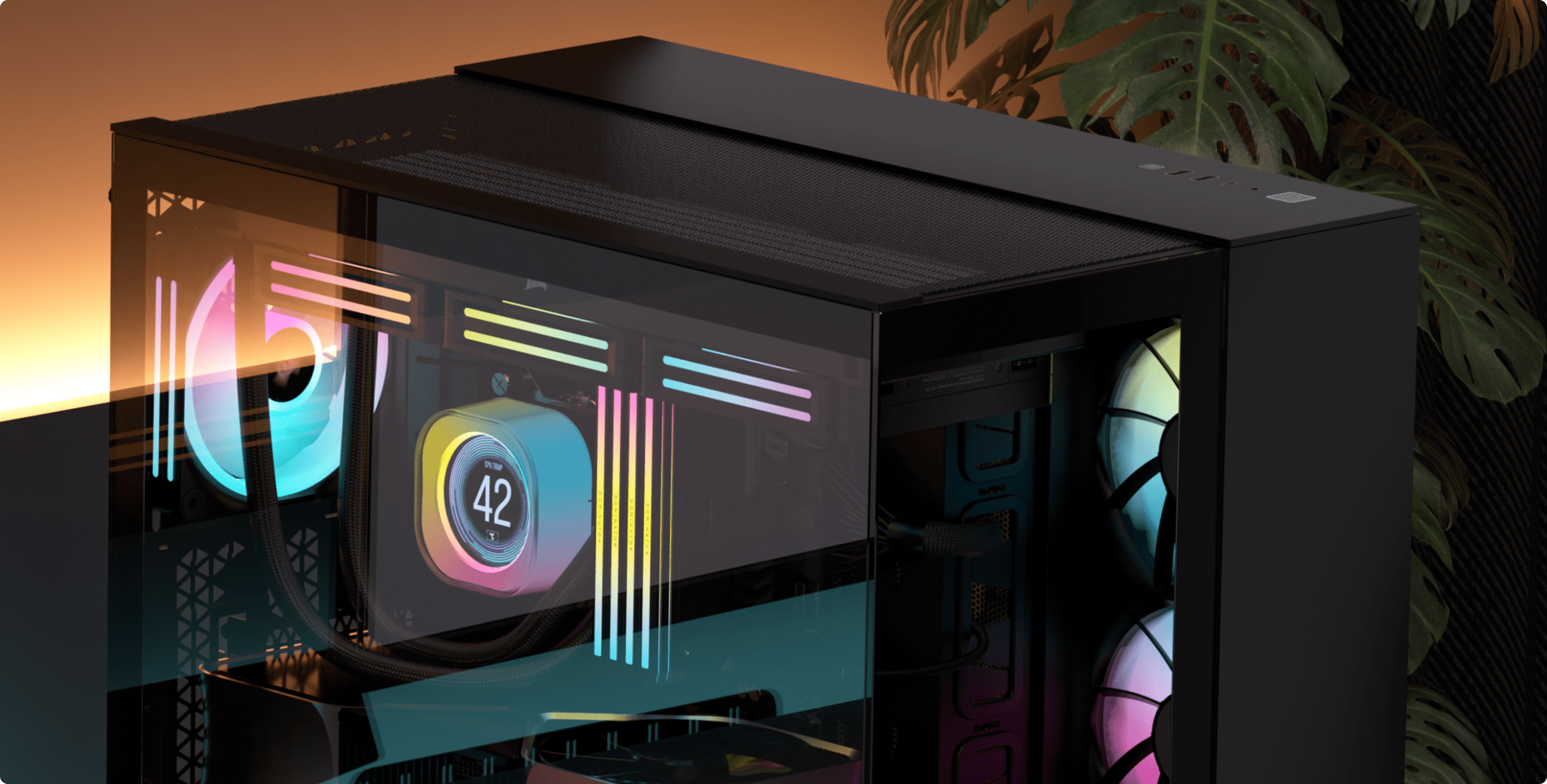 Corsair 2500X Airflow (M-ATX) Min Tower Cabinet (Black) - Green Apple Compunet