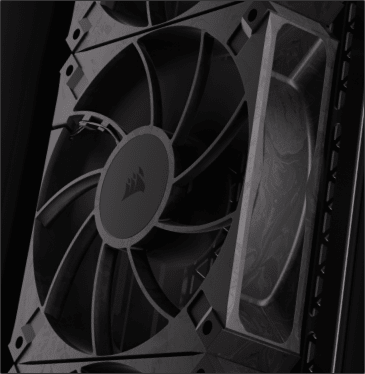 lower RPM to reach the same airflow