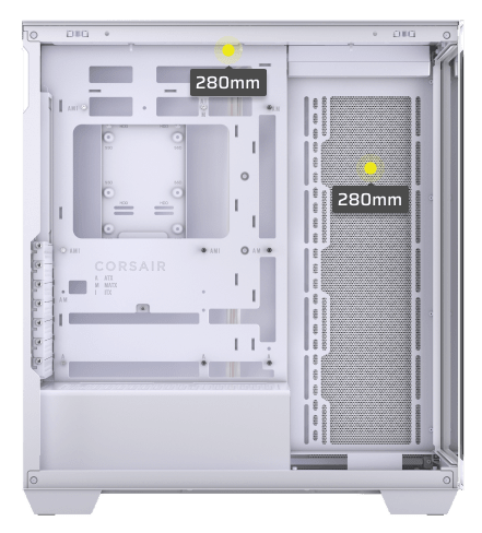 3500x-argb-mid-tower-pc-case Radiator 140mm