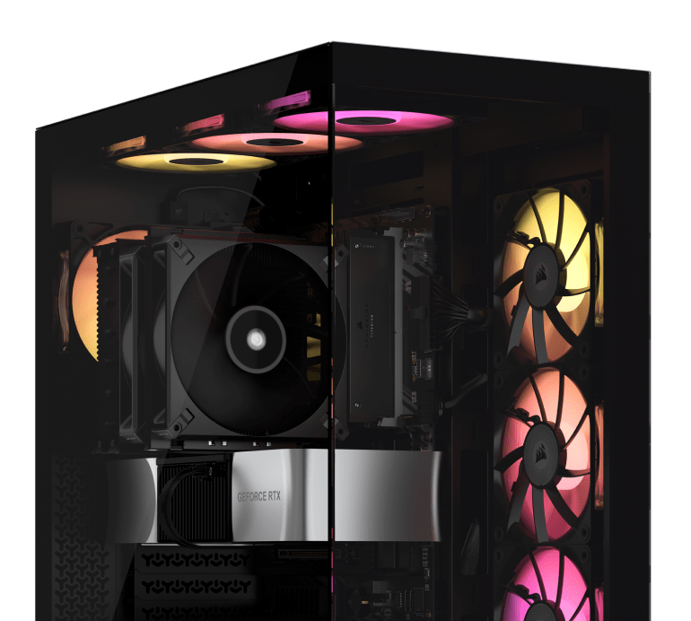 Corsair 3500X excels with side, roof, and PSU fan mounts