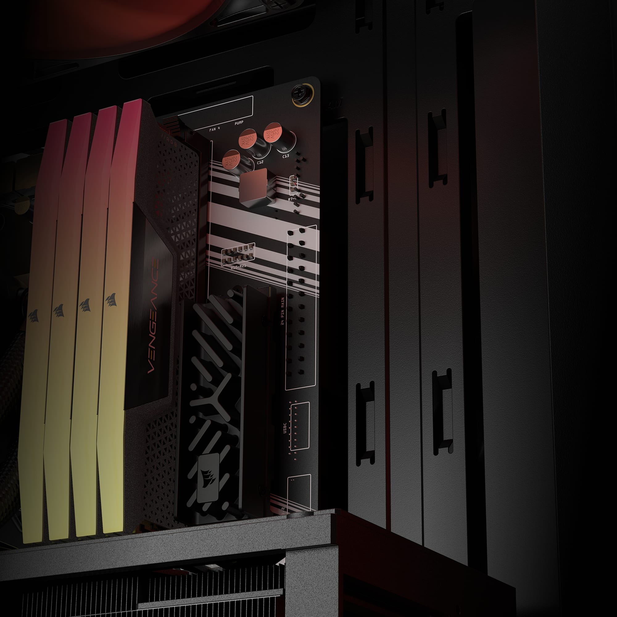 Transparent placeholder for 3200D RS ARGB Smoke designed for super-clean builds media block.