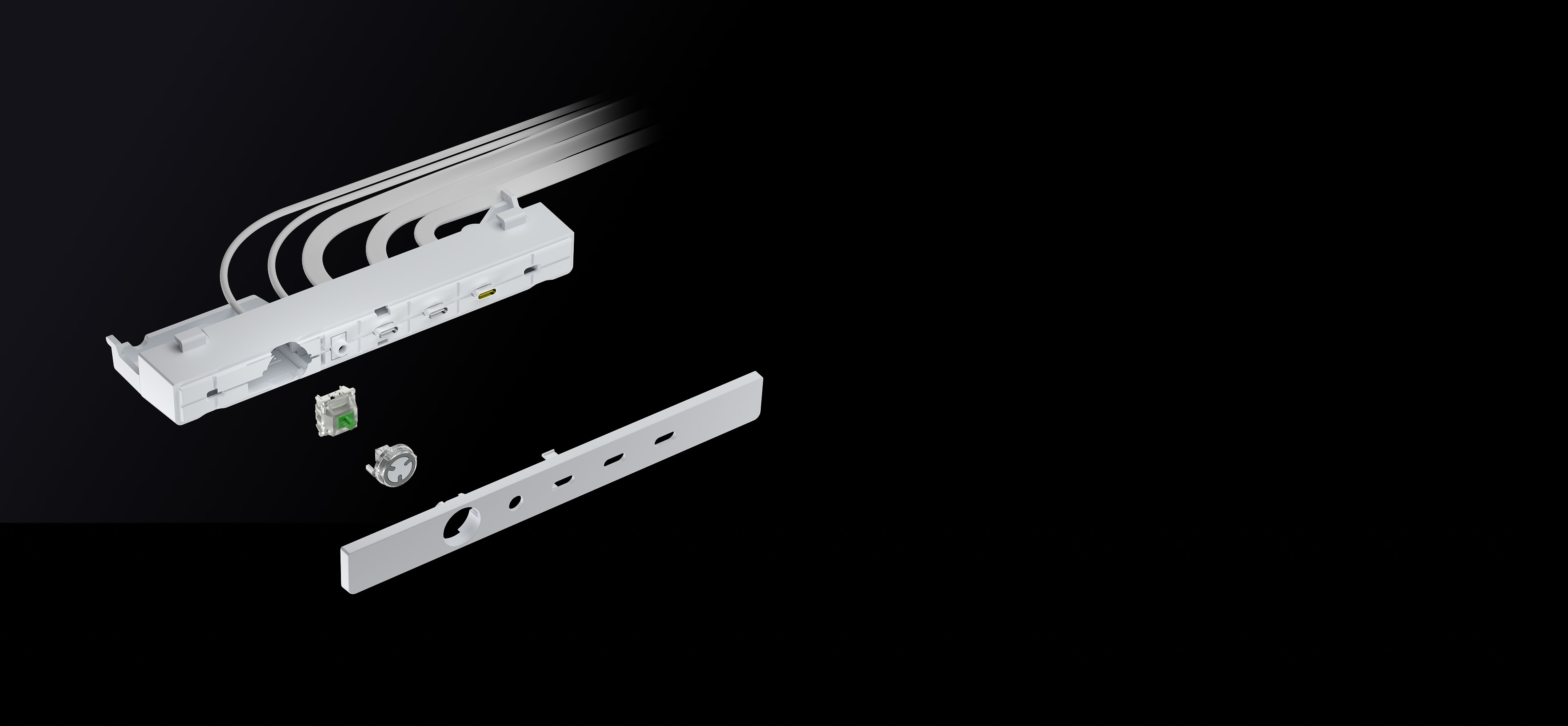 Wyłącznik funkcji super szybkiego portu USB Type-C w przednim panelu ELITE serii FRAME 4000