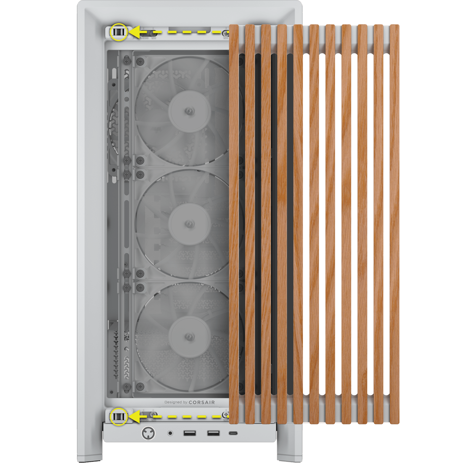 FRAME 4000 Series WOOD Front Panel - White/Oak