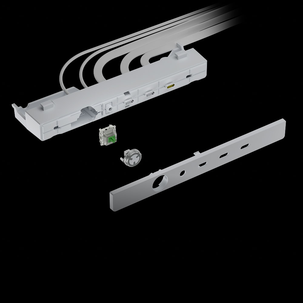 Wyłącznik funkcji super szybkiego portu USB Type-C w przednim panelu ELITE serii FRAME 4000