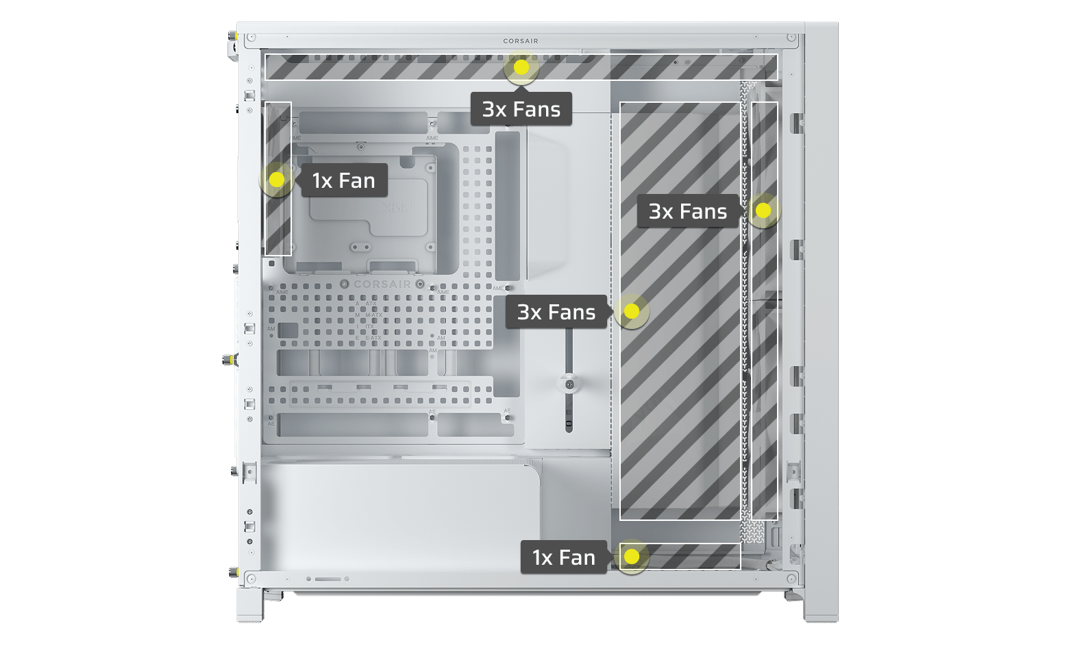 FRAME 5000D WOOD RS Modular Mid-Tower PC Case - White/Oak