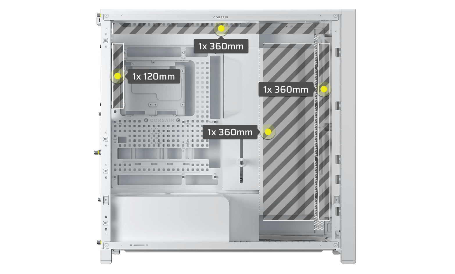 FRAME 5000D WOOD RS Modular Mid-Tower PC Case - White/Oak